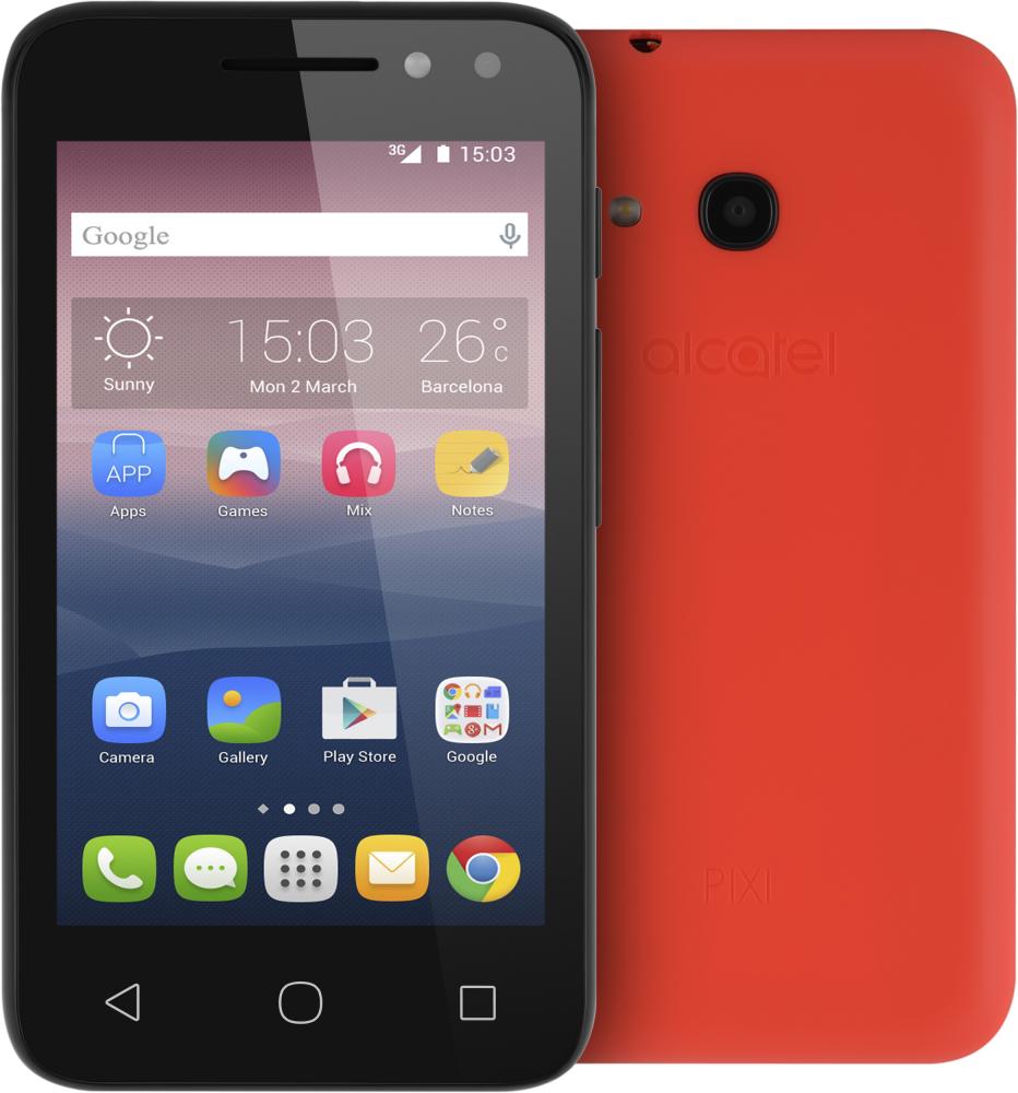 Смартфон Alcatel ONE TOUCH PIXI 4 4034D (красный)